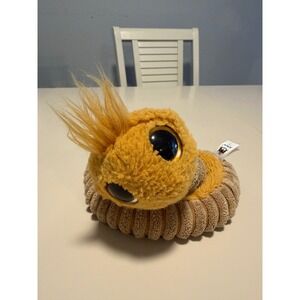 Jellycat Wriggle Worm Ochre Yellow Tan Corduroy Plush Stuffed Animal Toy